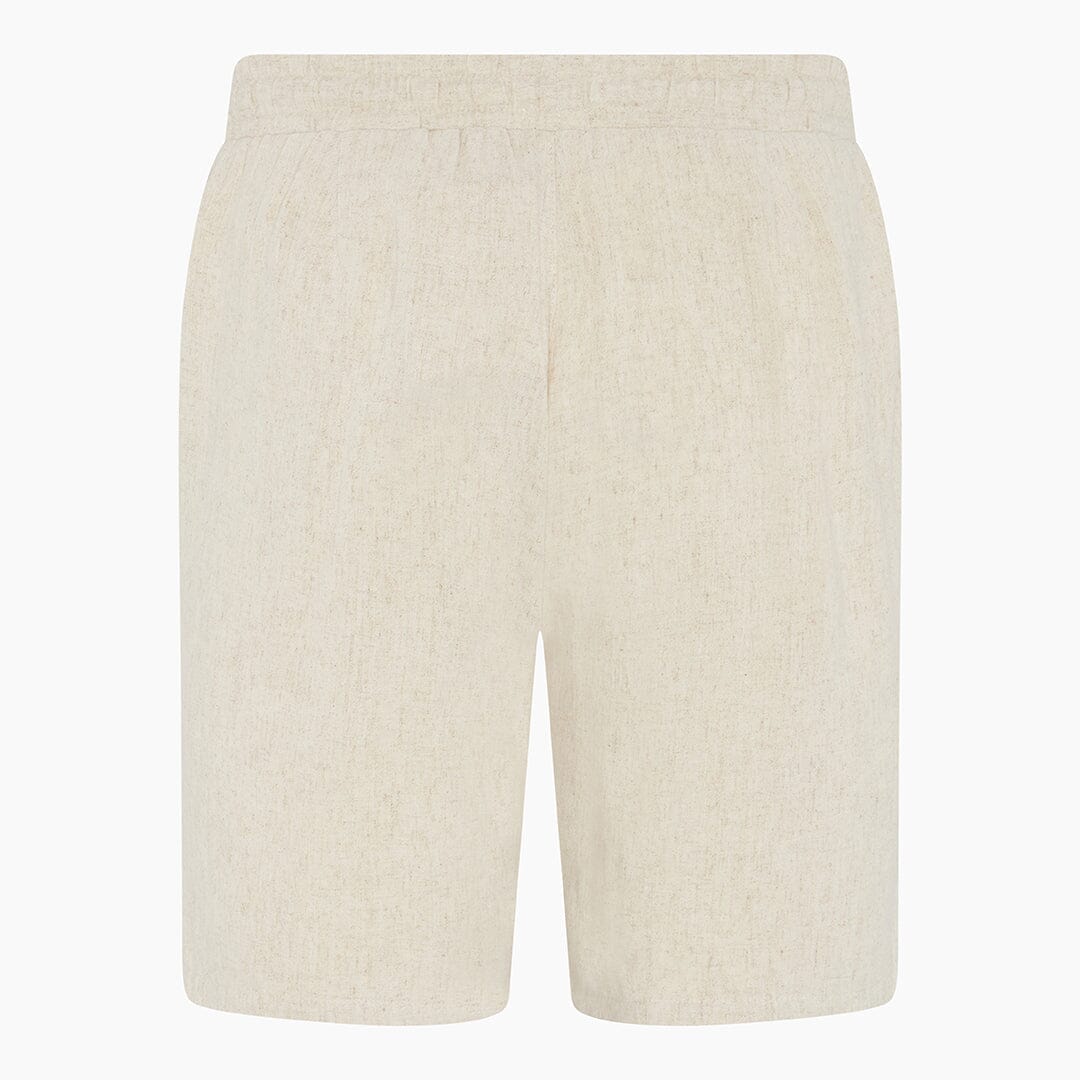 Oatmeal Linen Shorts