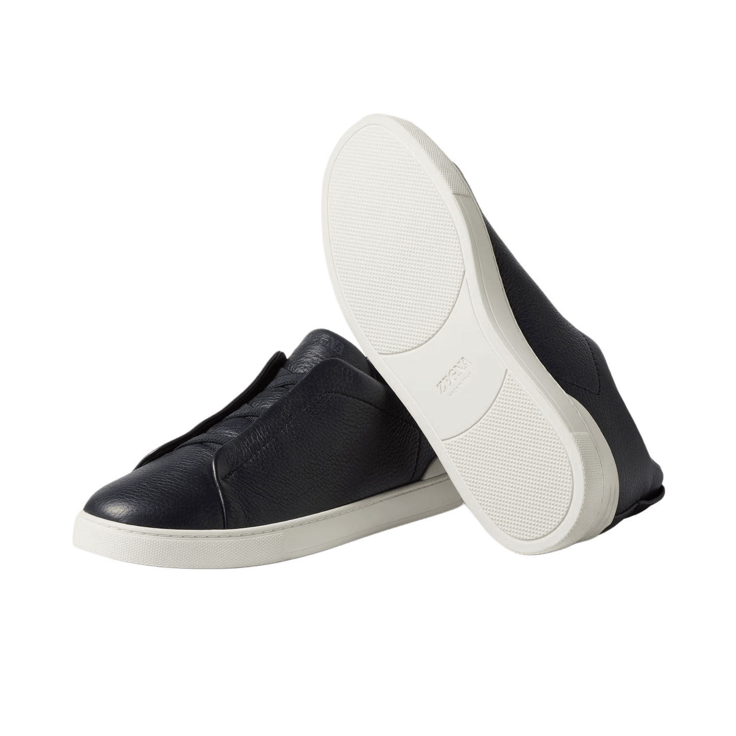 Zegna Men's Deerskin Triple Stitch Sneakers