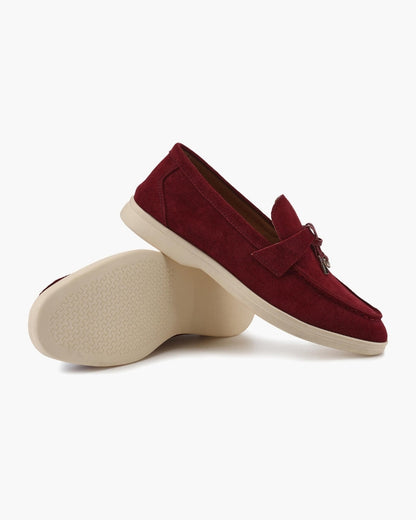 Old Money Suede Lady Loafers