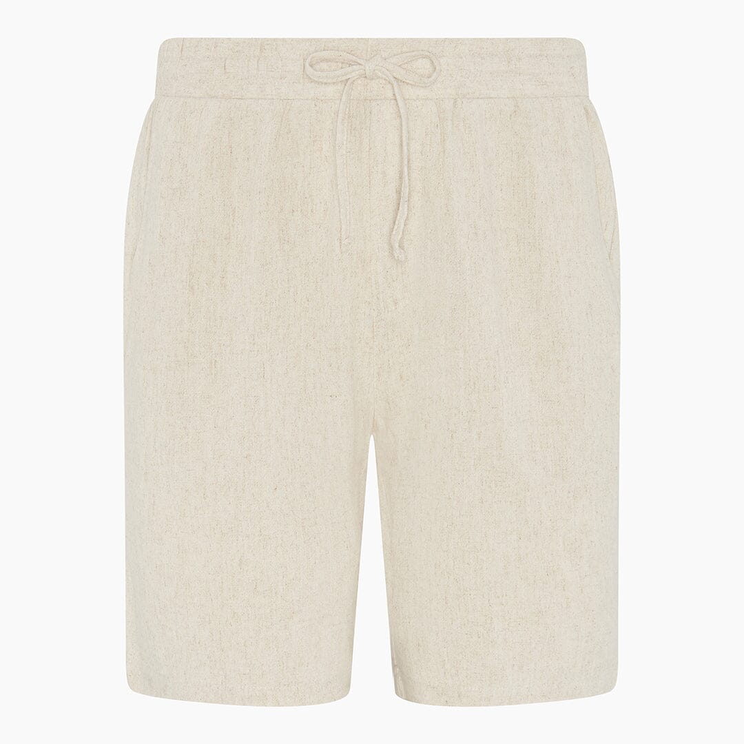 Oatmeal Linen Shorts