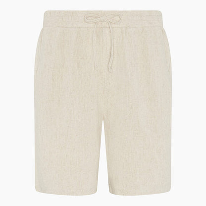 Oatmeal Linen Shorts