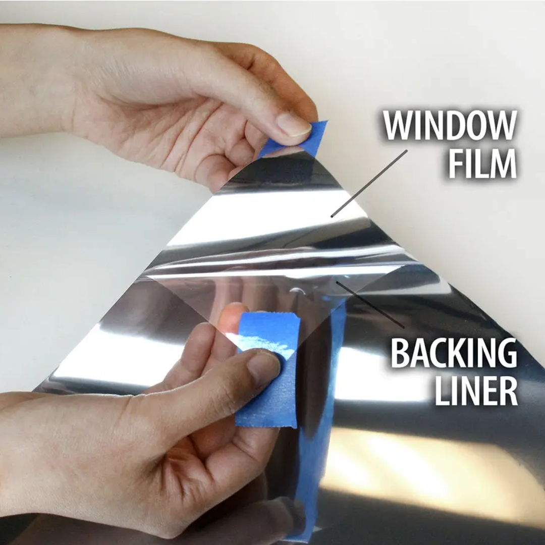 Window Heat Blocking Film - Easy 30 Minute Installation, No Tools