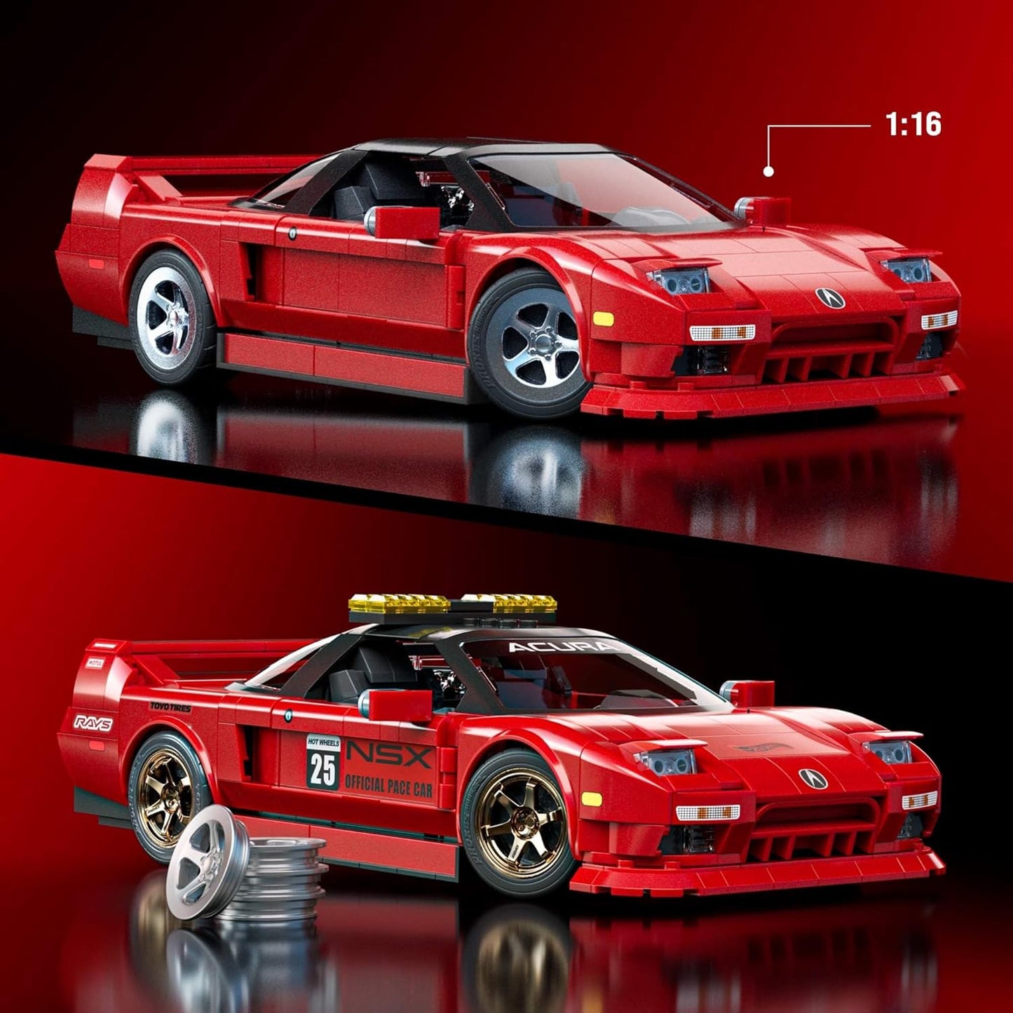Hot Wheels - Acura NSX (876 peças)