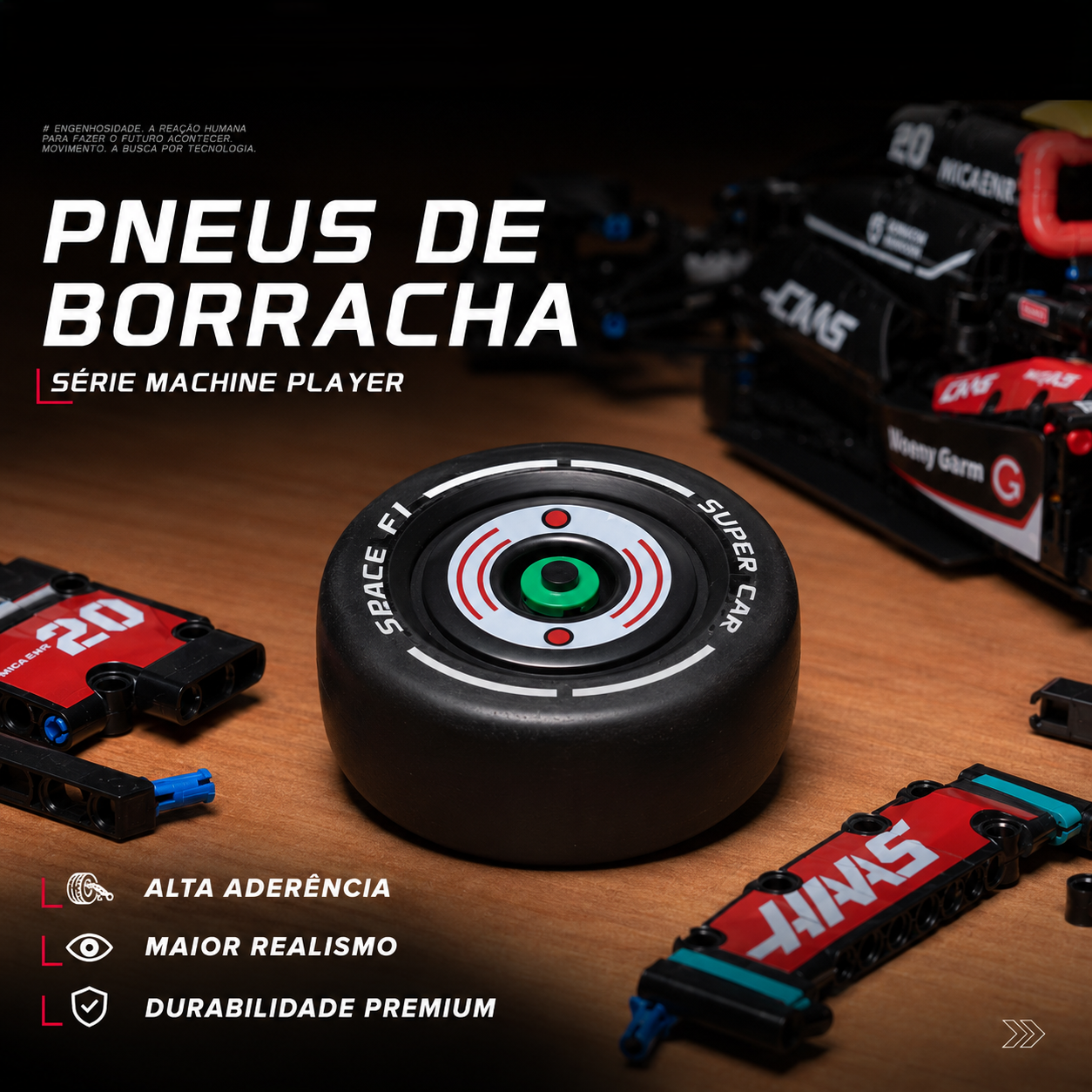 Fórmula 1 Haas VF-24 (1420 peças)