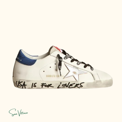 Tênis Super-Stars "USA" Golden Goose