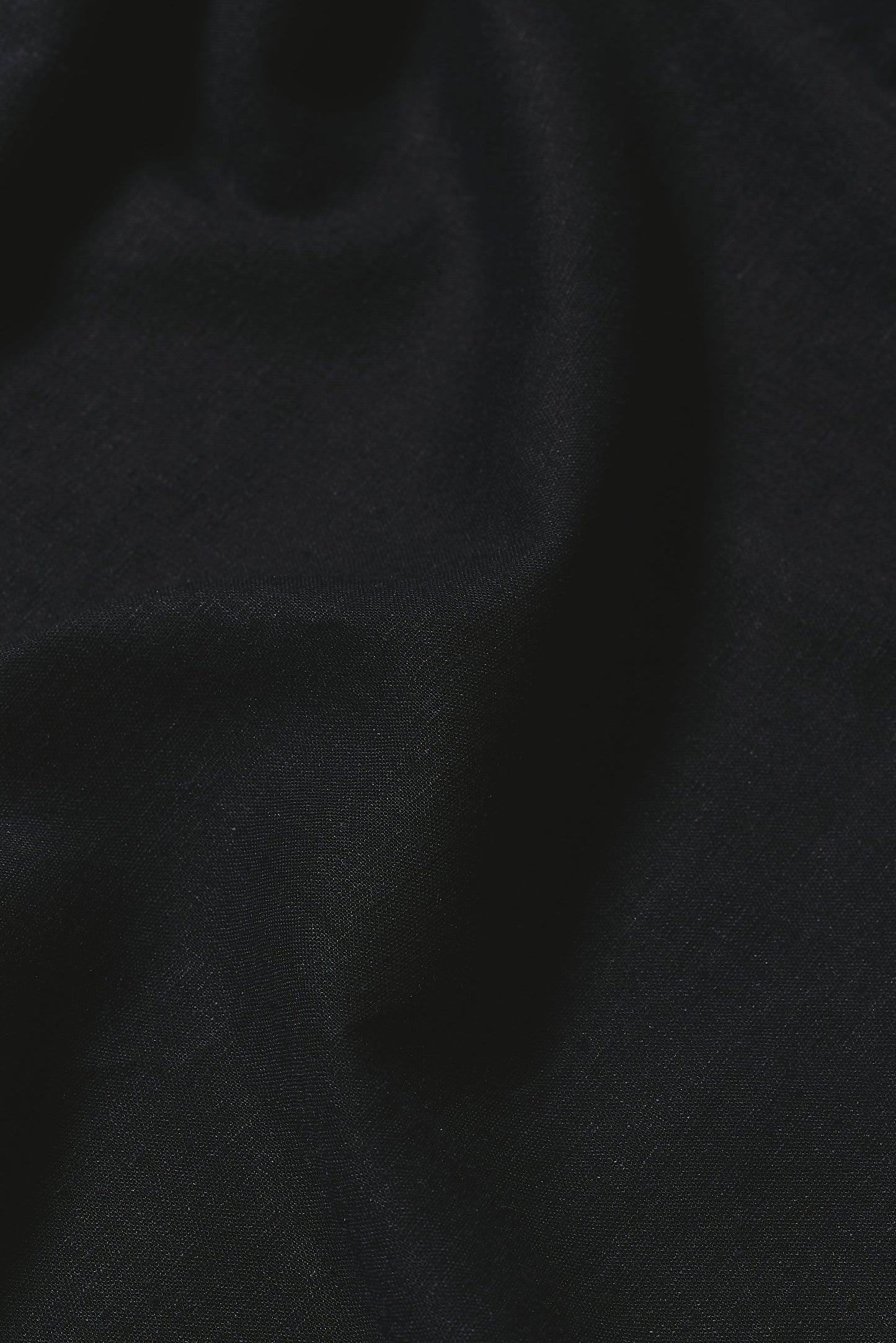 Stretch Linen Blend Button Through Shirt in Navy