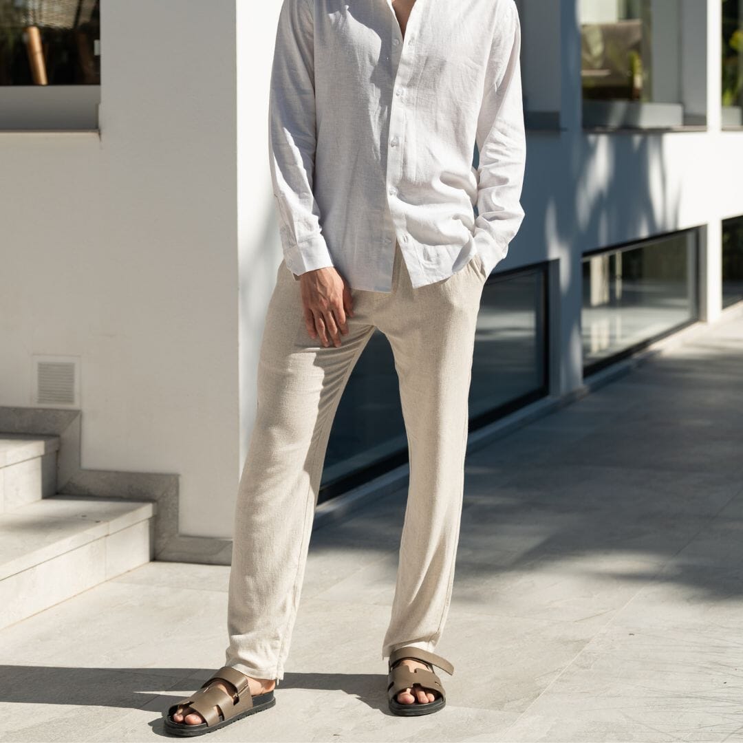 Oatmeal Linen Trousers