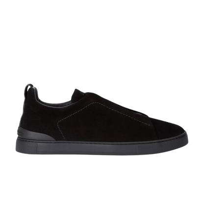 Zegna Men's Suede Triple Stitch Sneakers