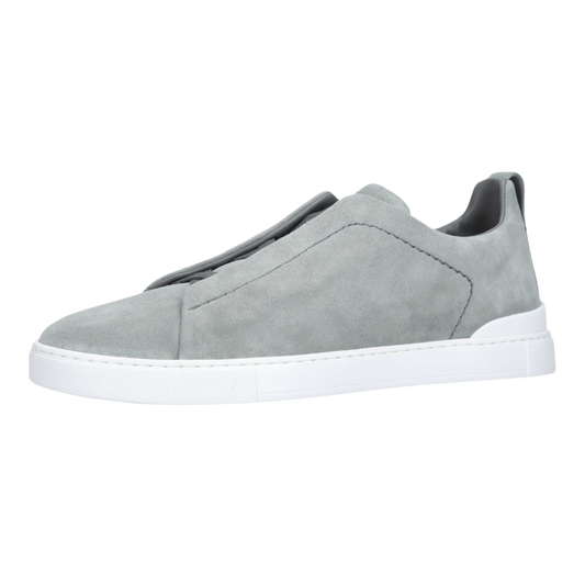 Zegna Men's Suede Triple Stitch Sneakers