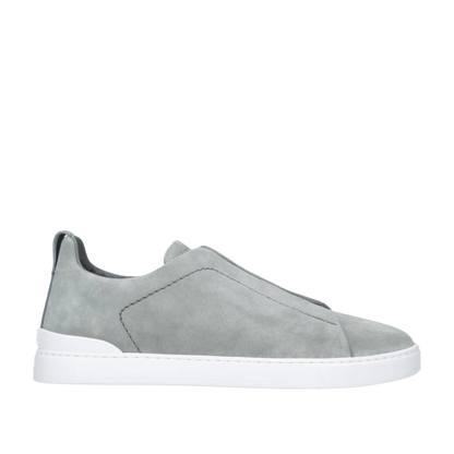 Zegna Men's Suede Triple Stitch Sneakers