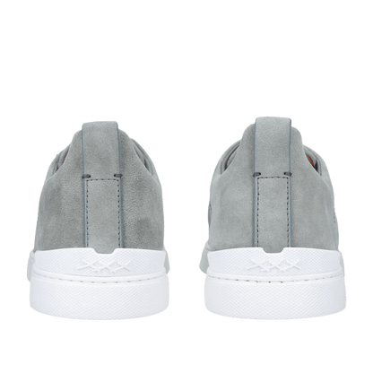 Zegna Men's Suede Triple Stitch Sneakers