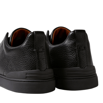 Zegna Men's Deerskin Triple Stitch Sneakers