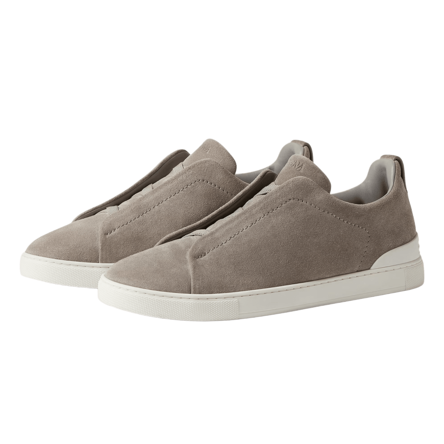 Zegna Men's Suede Triple Stitch Sneakers