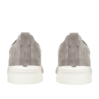 Zegna Men's Suede Triple Stitch Sneakers