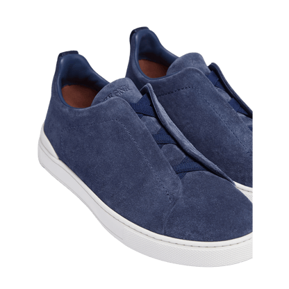 Zegna Men's Suede Triple Stitch Sneakers
