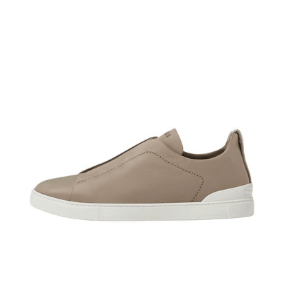 Zegna Men's Triple Stitch SECONDSKIN Leather Sneakers