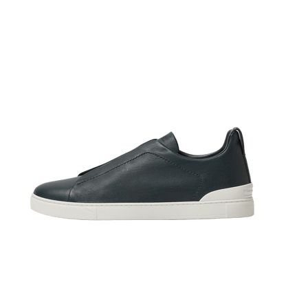 Zegna Men's Triple Stitch SECONDSKIN Leather Sneakers