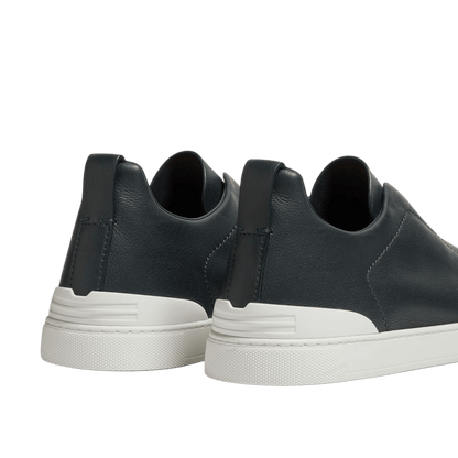 Zegna Men's Triple Stitch SECONDSKIN Leather Sneakers