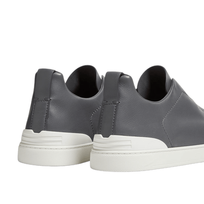 Zegna Men's Triple Stitch SECONDSKIN Leather Sneakers