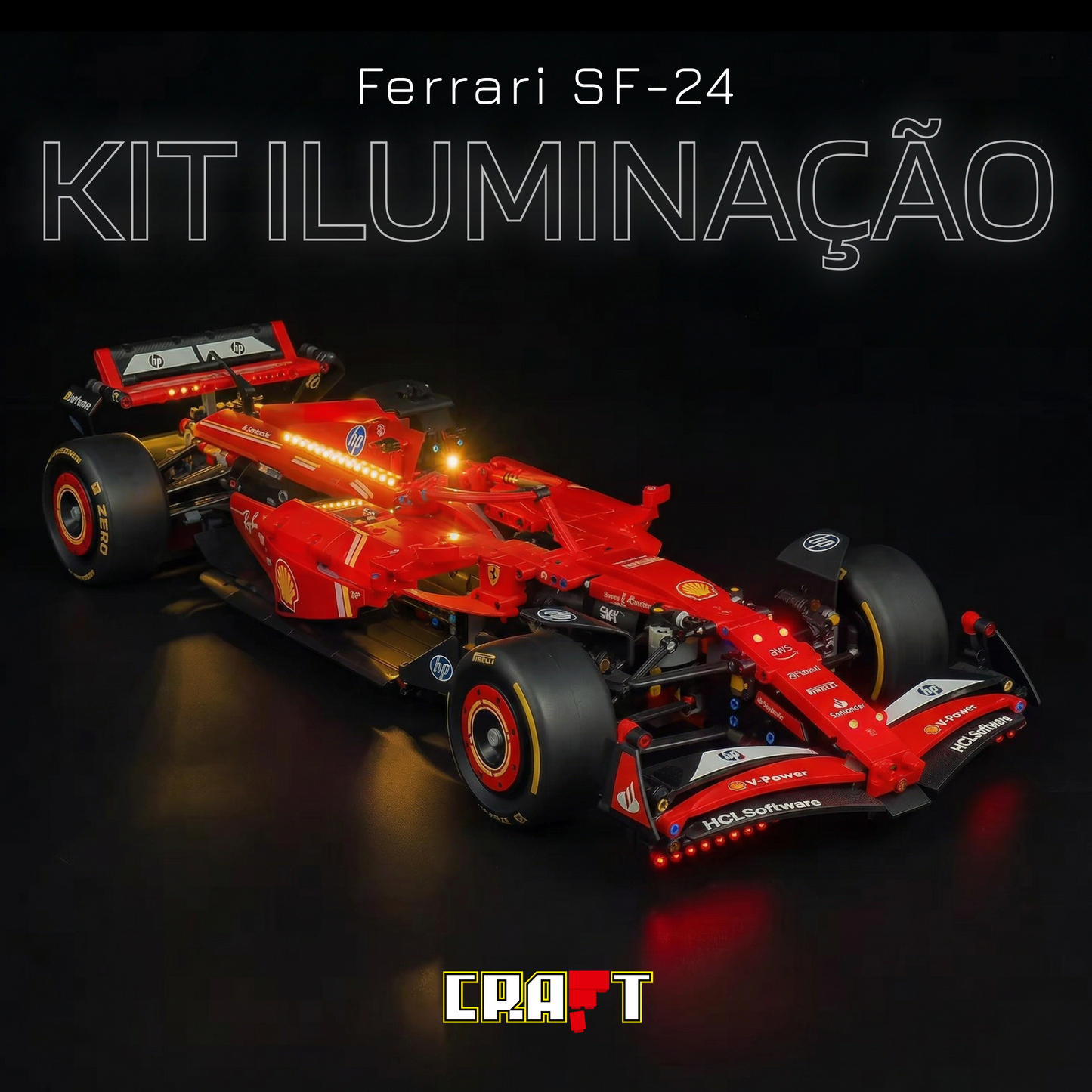 Kit de Iluminação para a Fórmula-1 Ferrari SF24
