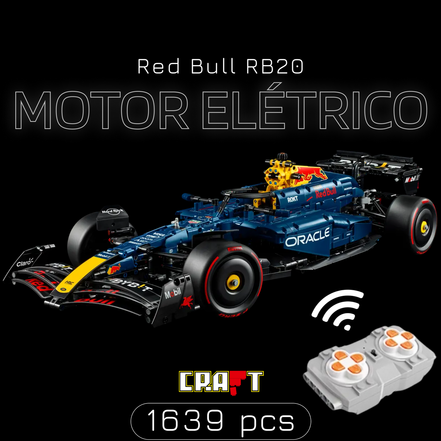 Fórmula 1 - Red Bull RB20 Oracle (1639 peças)